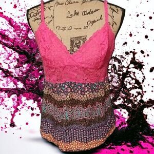 JOSIE Natori Laced Top Size M